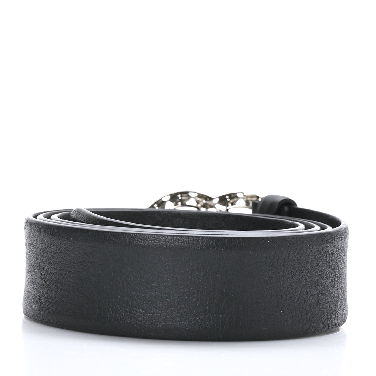 Calfskin Crystal CC Starfall Belt 85 34 Black