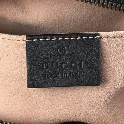 Gucci Calfskin Matelasse Small GG Marmont Chain Shoulder Bag Black 6 of 9