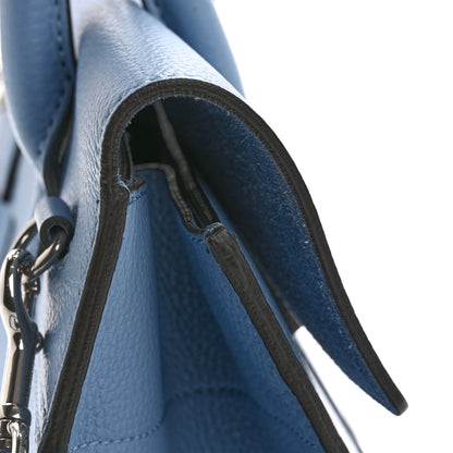 Mulberry Classic Grain Calfskin Small Bayswater Porcelain Blue 16 of 18