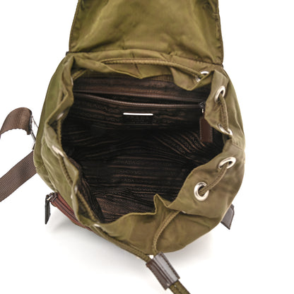 Prada Nylon Vela Small Backpack Green 9 of 13