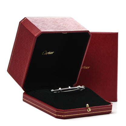 Cartier 18K White Gold Ecrou de Cartier Bracelet 17 5 of 5