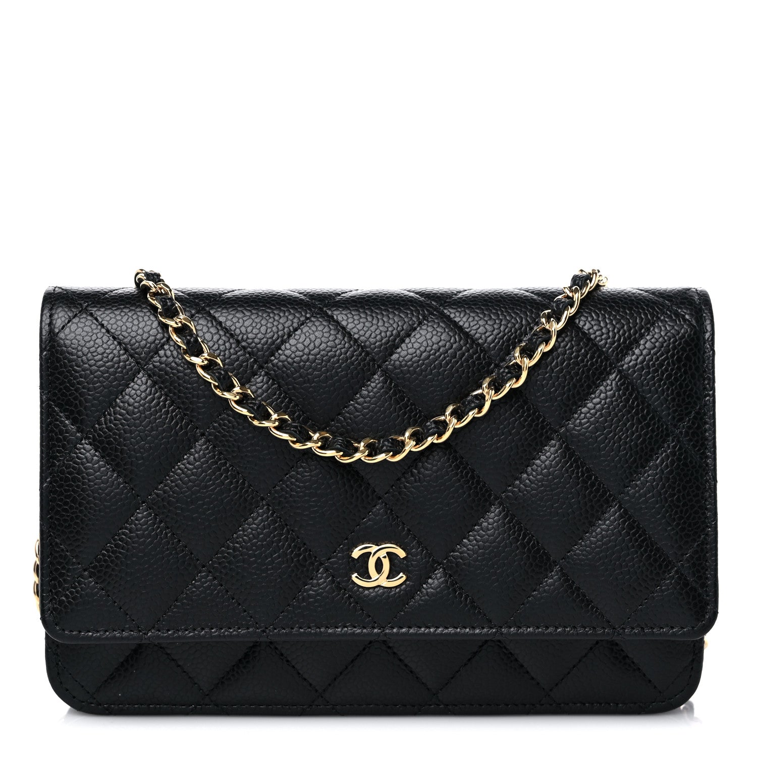 Chanel Caviar Quilted Wallet On Chain WOC Black 1 of 11