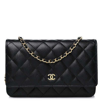 Chanel Caviar Quilted Wallet On Chain WOC Black 1 of 11