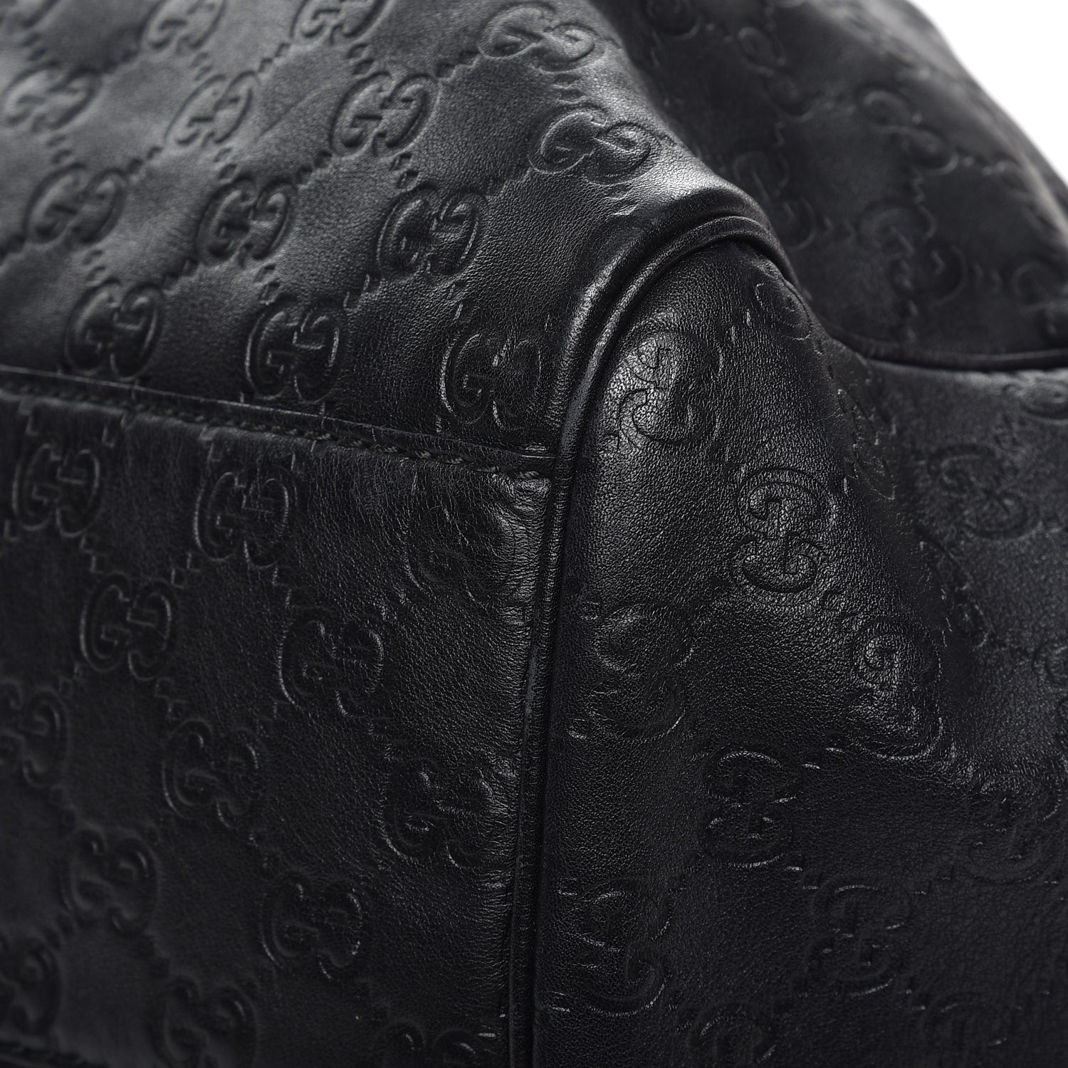 Gucci Guccissima Large Sukey Tote Black 8 of 12