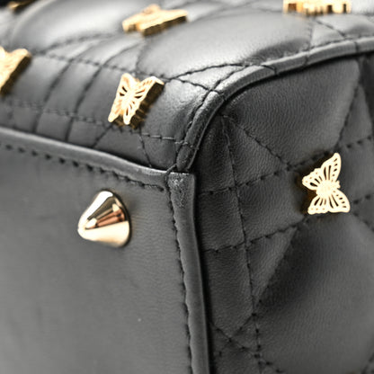 Christian Dior Lambskin Cannage Butterfly Studs Small Lady Dior Black 10 of 10
