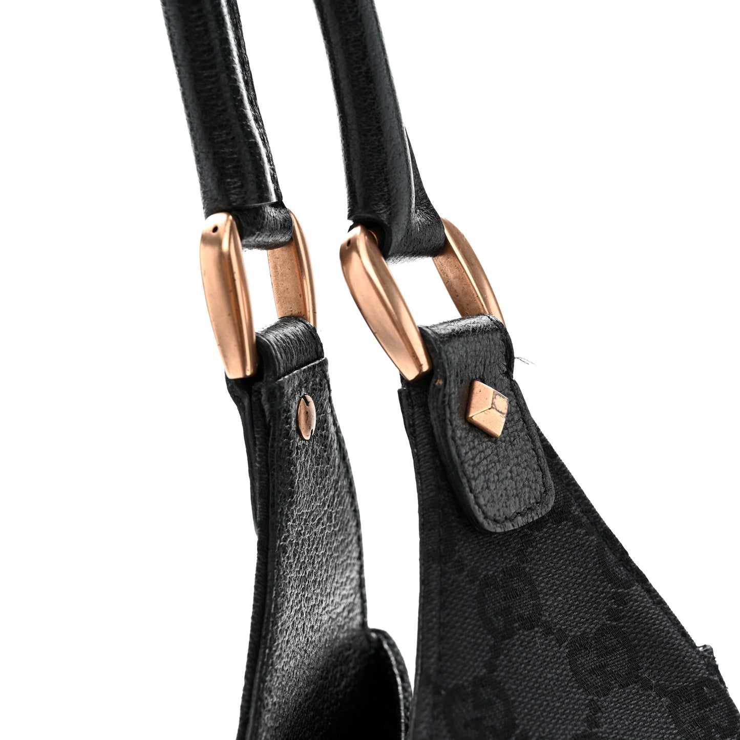 Monogram Calfskin Large Bardot Tote Black