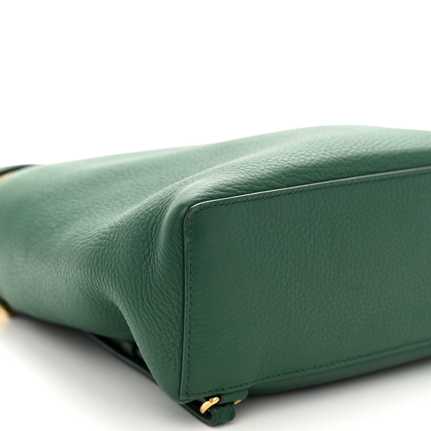 Grained Calfskin L23.5 Extra Pocket Backpack Forest Leaves