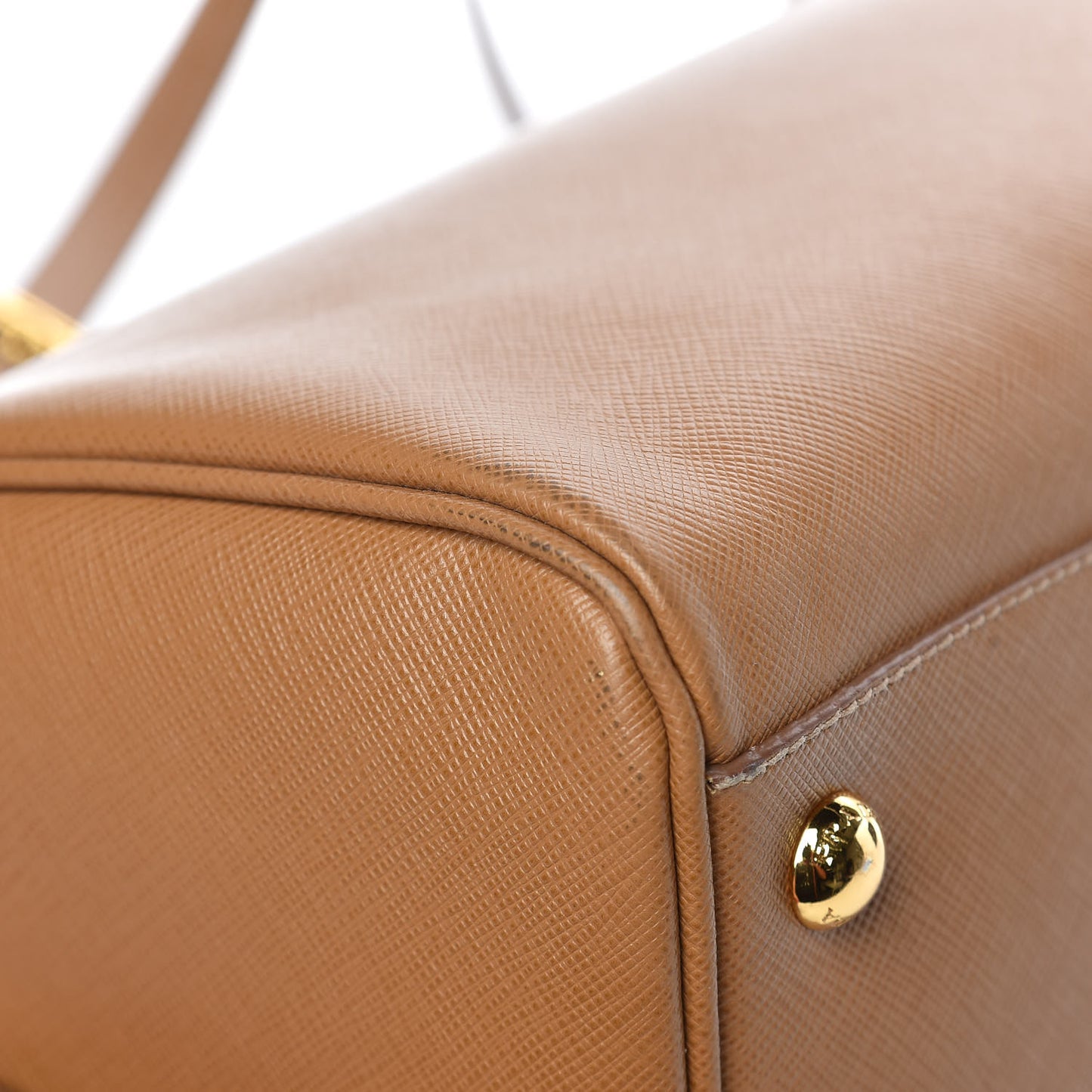 Saffiano Lux Bowler Caramel