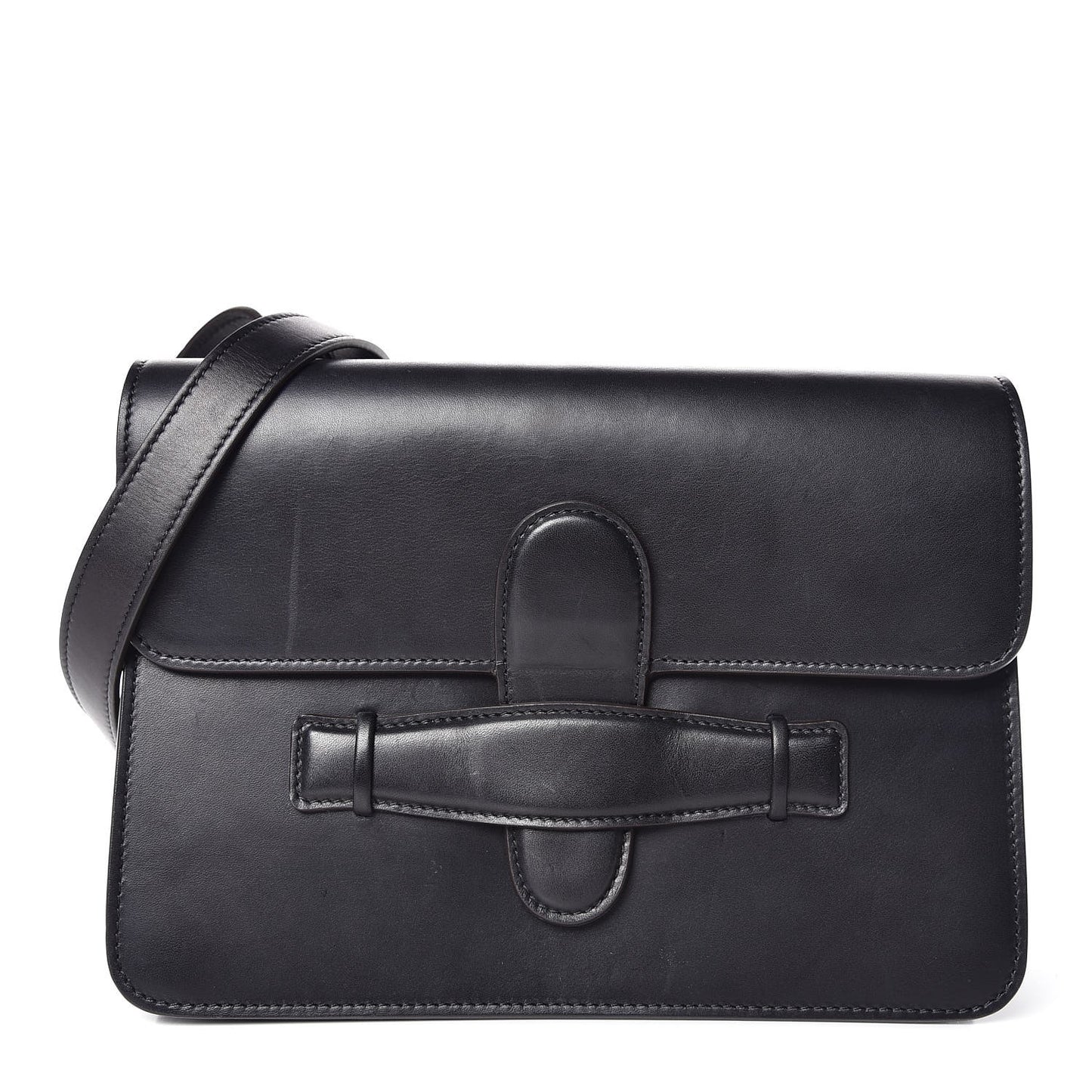 Natural Calfskin Medium Symmetrical Bag Black