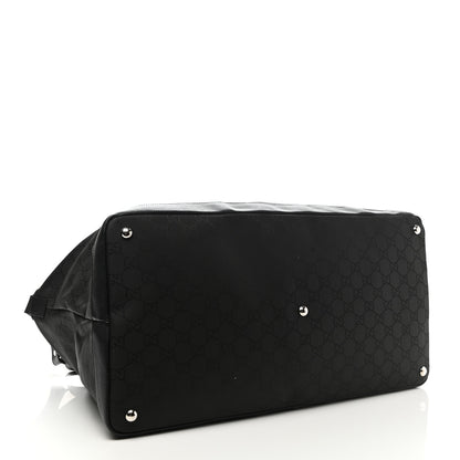 Gucci Nylon Monogram Travel Hobo Black 4 of 11