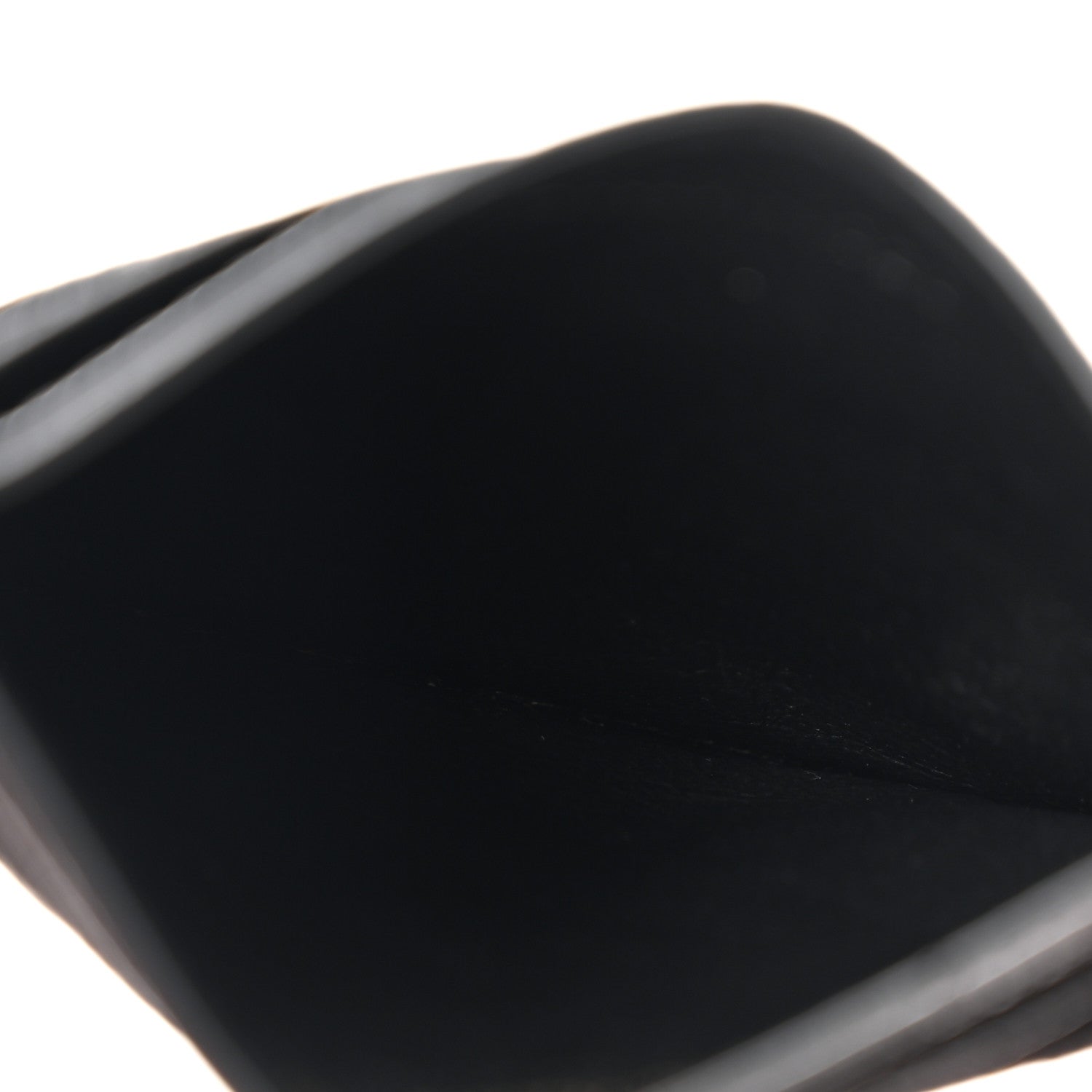 Saint Laurent Grain De Poudre Matelasse Chevron Monogram Credit Card Case Black 5 of 7