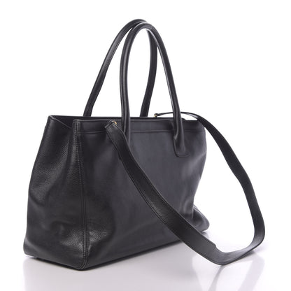 Chanel Calfskin Cerf Shopper Tote Black 3 of 16