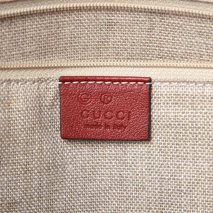 Gucci Soft Microguccissima Medium Zippered Satchel Rosso 7 of 12