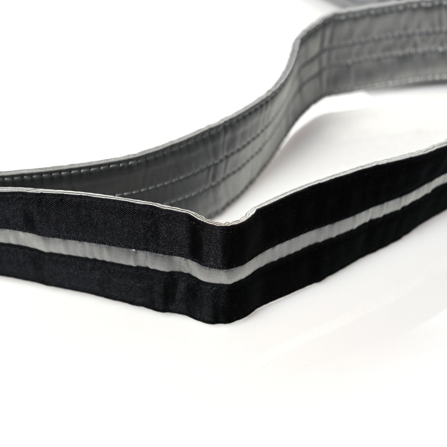 Metallic Nylon Sport CC Messenger Dark Silver