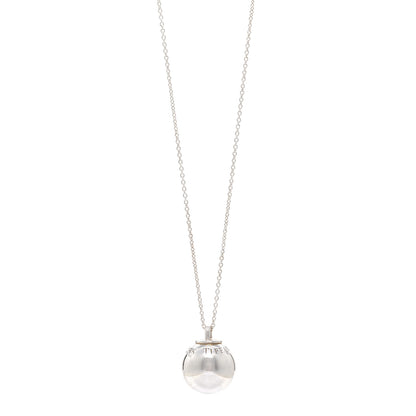 Tiffany Sterling Silver 19mm HardWear Ball Pendant Necklace 1 of 4