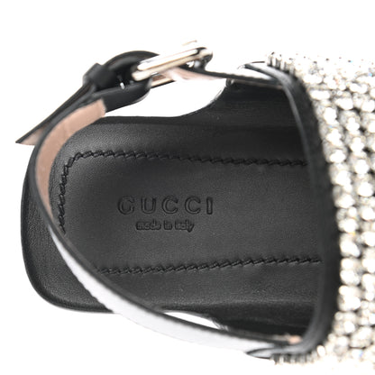 Gucci Napa Crystal Sandal 37 Black 7 of 8