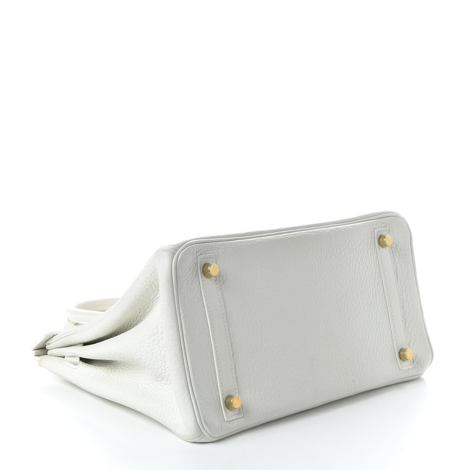 Hermes Taurillon Clemence Birkin 30 White 5 of 10