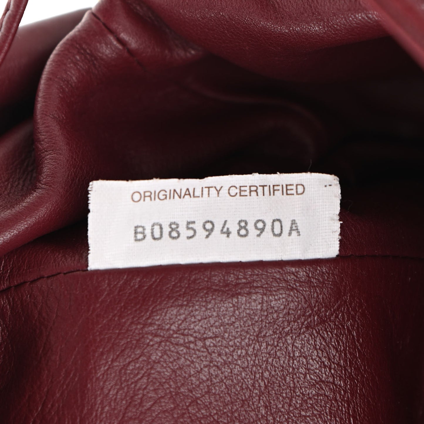Butter Calfskin The Mini Pouch Bordeaux