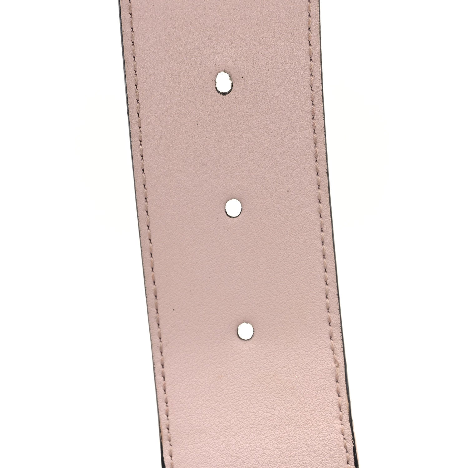 Gucci Monogram Jumbo GG Textured Dollar Calfskin Double G 40mm Belt 110 44 Camel Pink 4 of 4