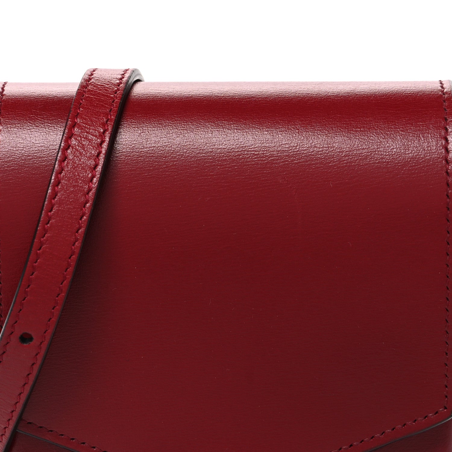 Gucci Boarded Plutone Calfskin Mini Horsebit 1955 Crossbody Bag New Cherry Red 7 of 9