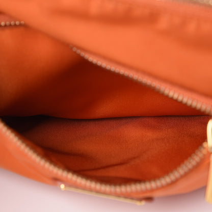 Prada Nylon Vela Flat Messenger Bag Papaya 7 of 13