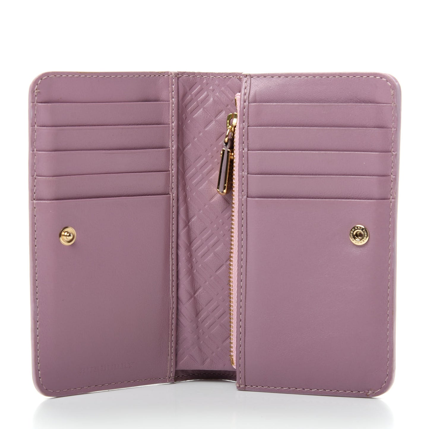 Patent London Bi-Fold Compact Wallet Pink