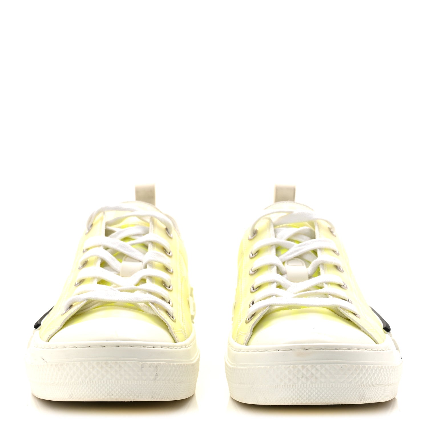 Christian Dior Technical Canvas Oblique Mens B23 Low Top Sneaker 43 Yellow 3 of 10