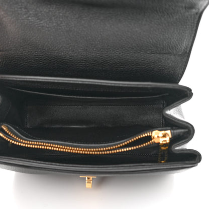Celine Grained Calfskin Small 16 Top Handle Bag Black 5 of 12
