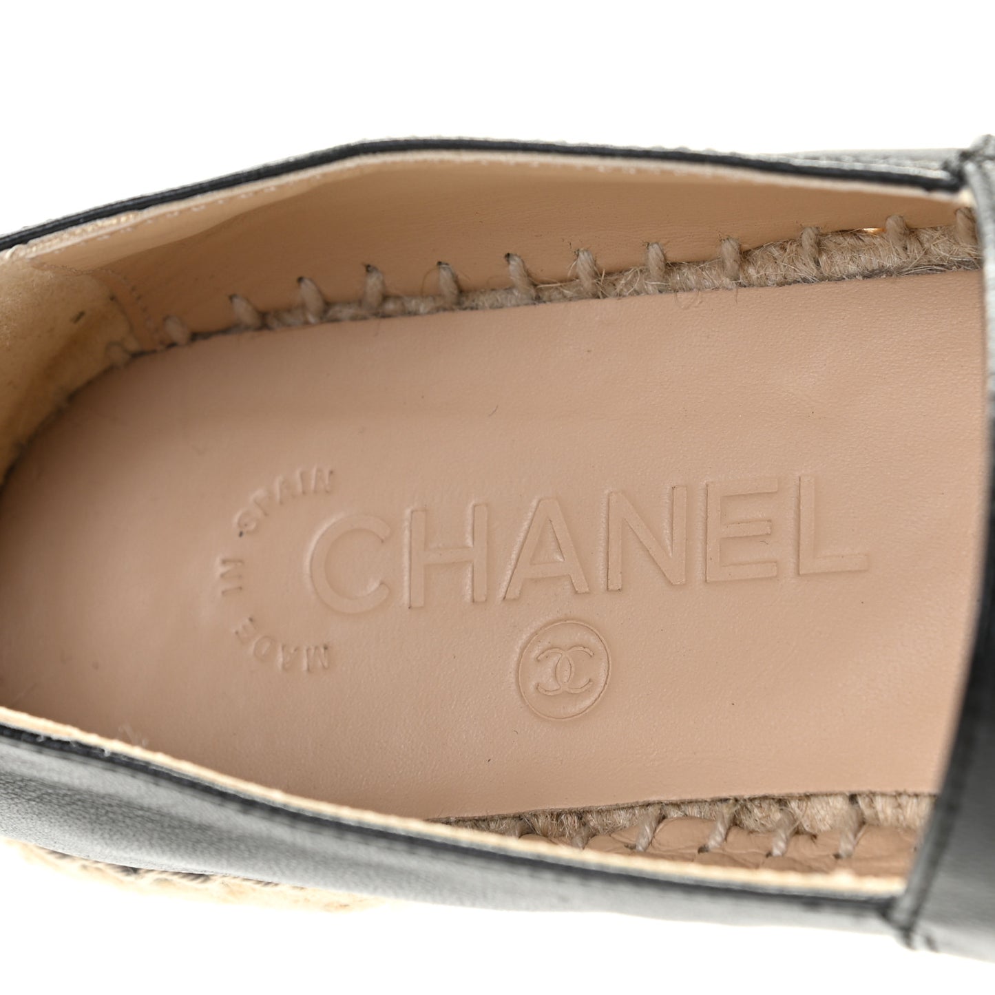 Lambskin CC Espadrilles 36 Black
