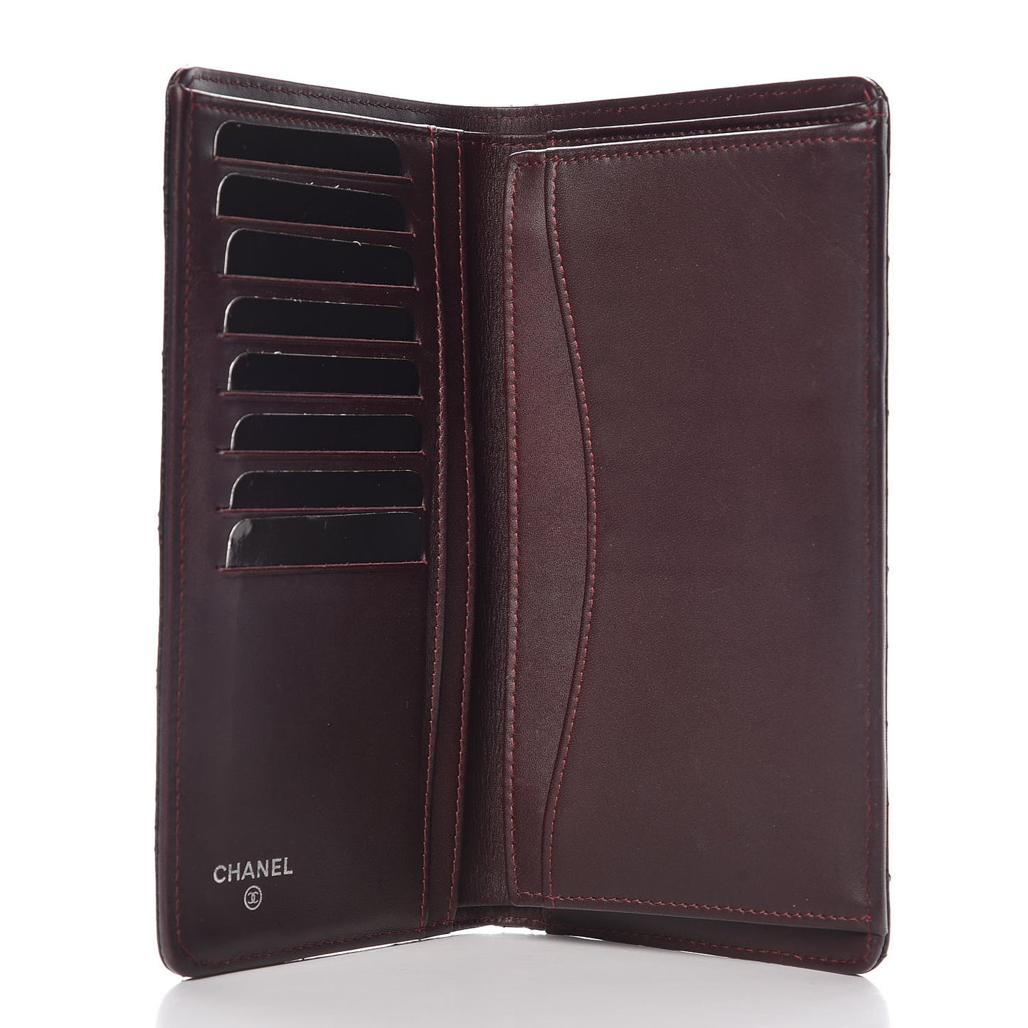 Caviar Quilted Yen Wallet Black