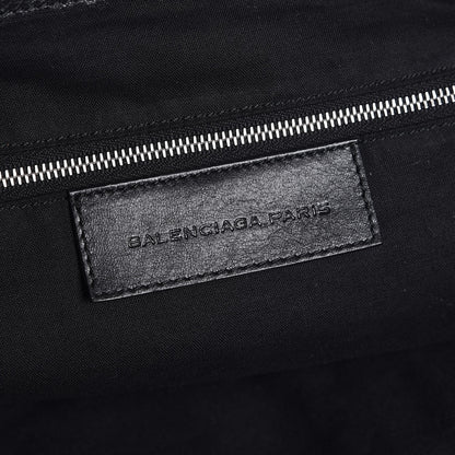Balenciaga Agneau Giant 21 Silver Hardware Weekender Black 5 of 6