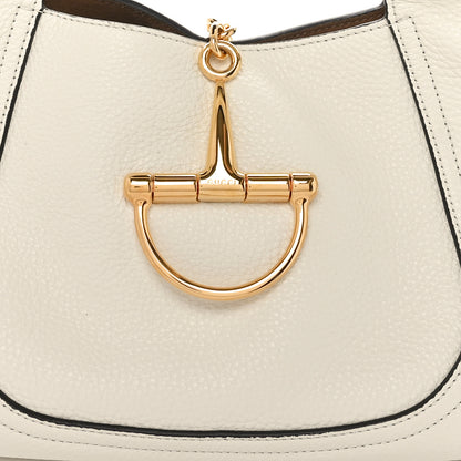 Gucci Grained Calfskin Softbit Medium Shoulder Bag White 8 of 10