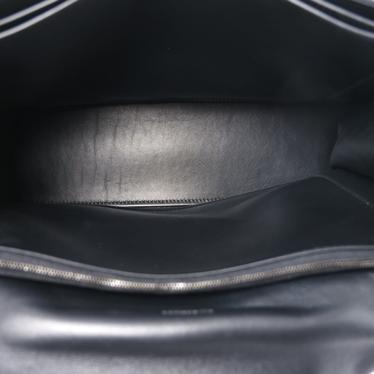 Satin Calfskin Quilted Matte Black Hardware Large Crush Chain Bag Black