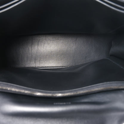 Balenciaga Satin Calfskin Quilted Matte Black Hardware Large Crush Chain Bag Black 5 of 10
