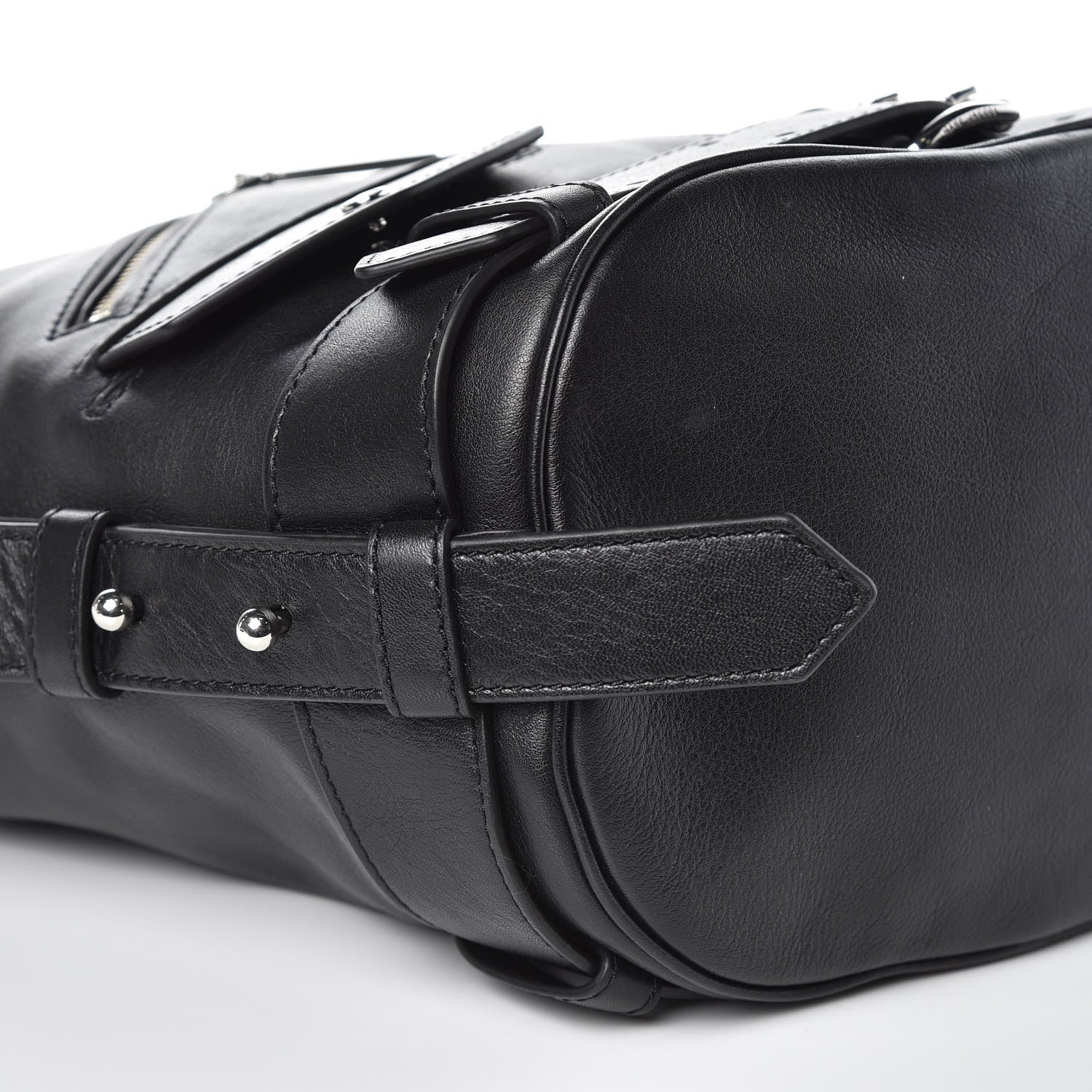 Marc Jacobs Calfskin Sling Moto Shoulder Bag Black 8 of 9