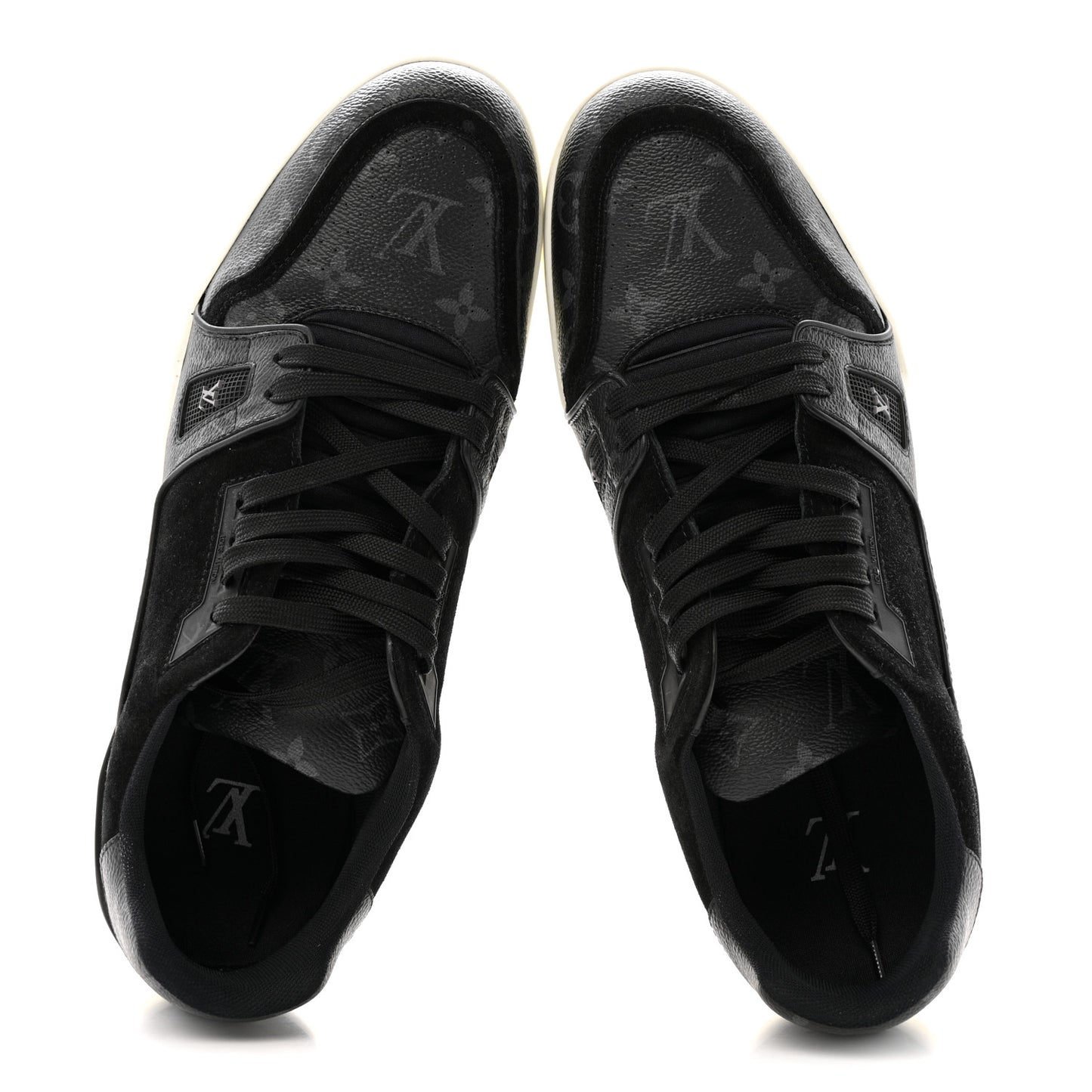 Monogram Eclipse Mens LV Trainer Sneakers 10 Black