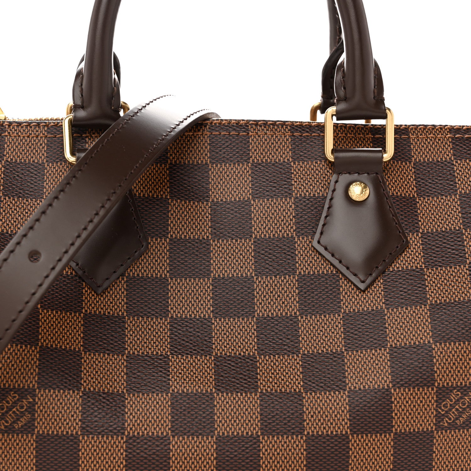 Louis Vuitton Damier Ebene Speedy Bandouliere 25 8 of 12