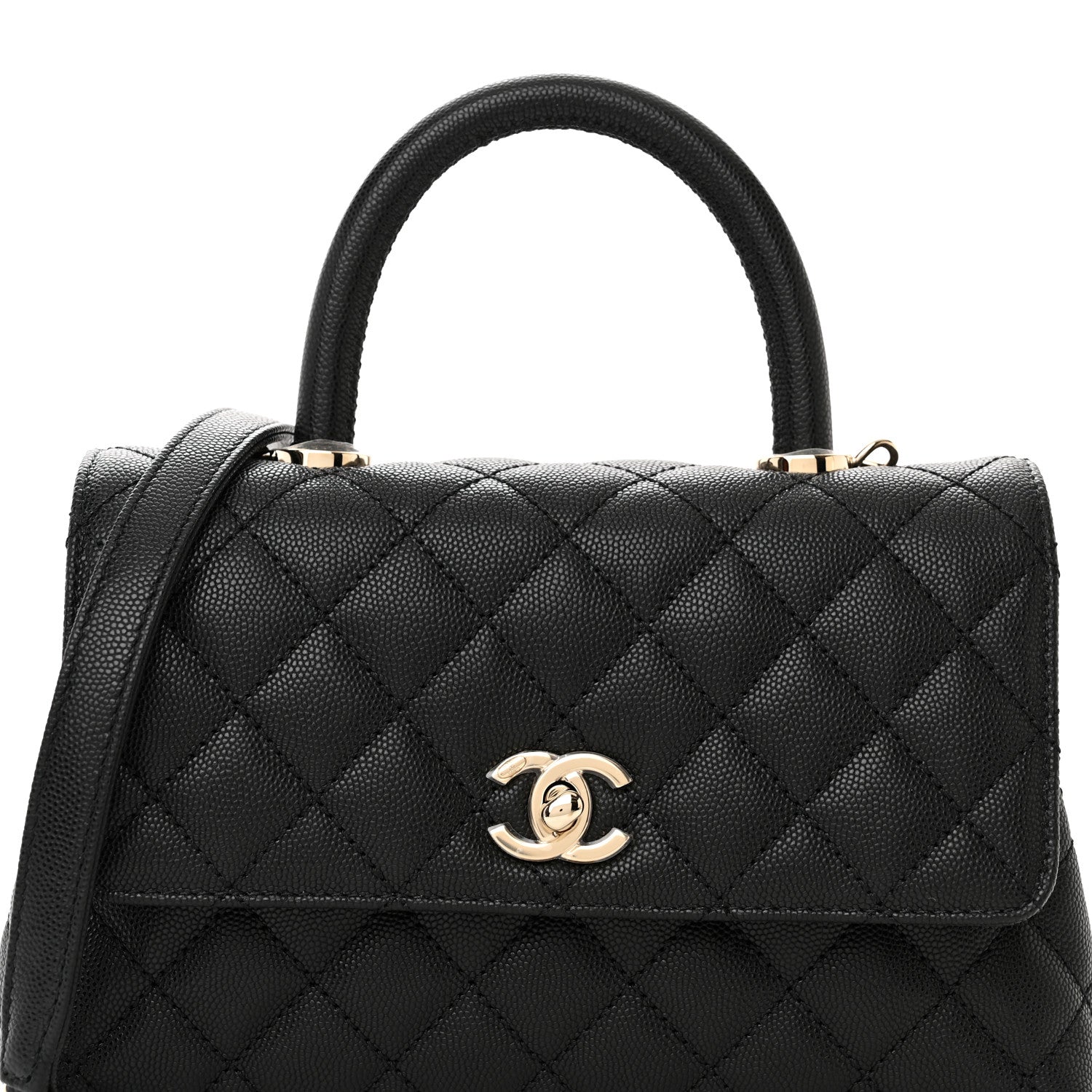 Chanel Caviar Quilted Mini Coco Handle Flap Black 8 of 11