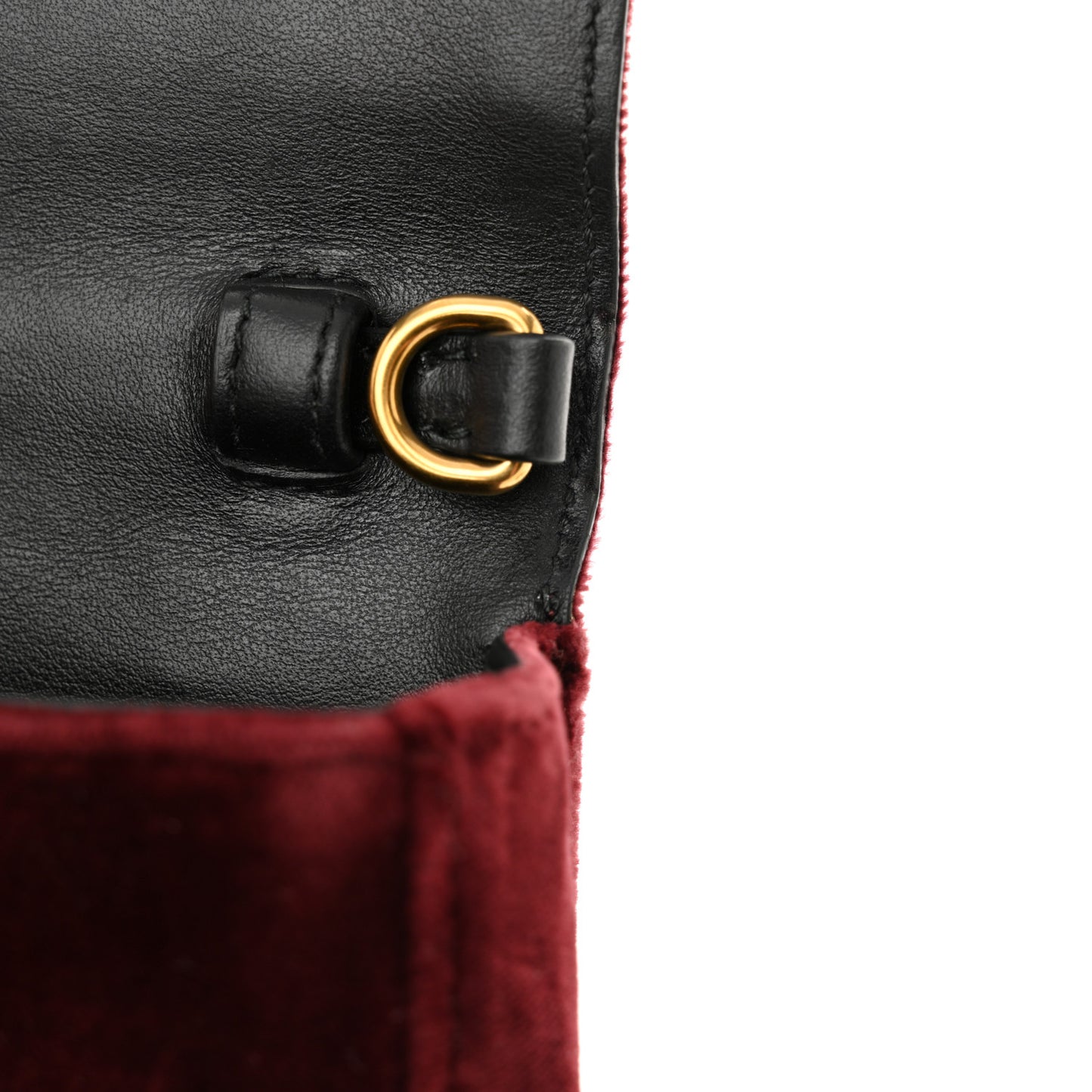 Velvet City Calfskin Cahier Belt Bag Ribes Black