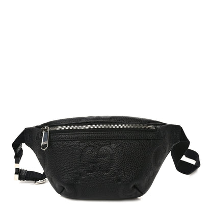 Gucci Piuma Calfskin Jumbo GG Embossed Small Belt Bag Black 1 of 8
