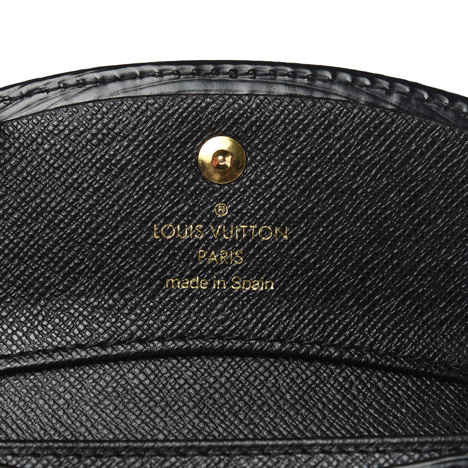 Louis Vuitton Epi Coin Purse Wallet Black 6 of 8