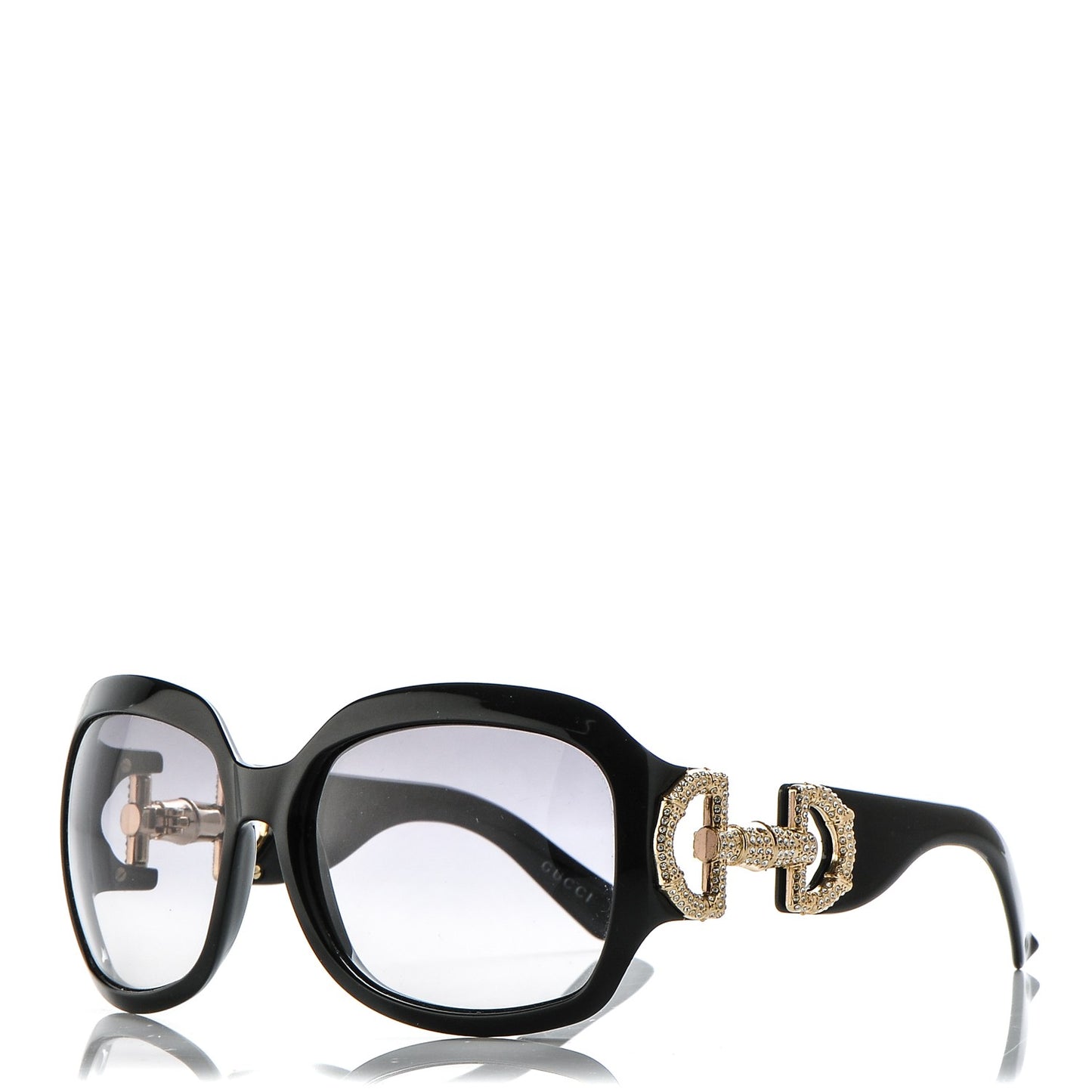 Crystal Bamboo Horsebit Sunglasses 3017/S Black