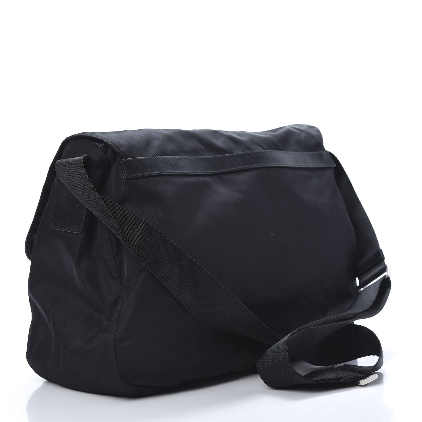 Nylon Vela Sport Messenger Bag Black