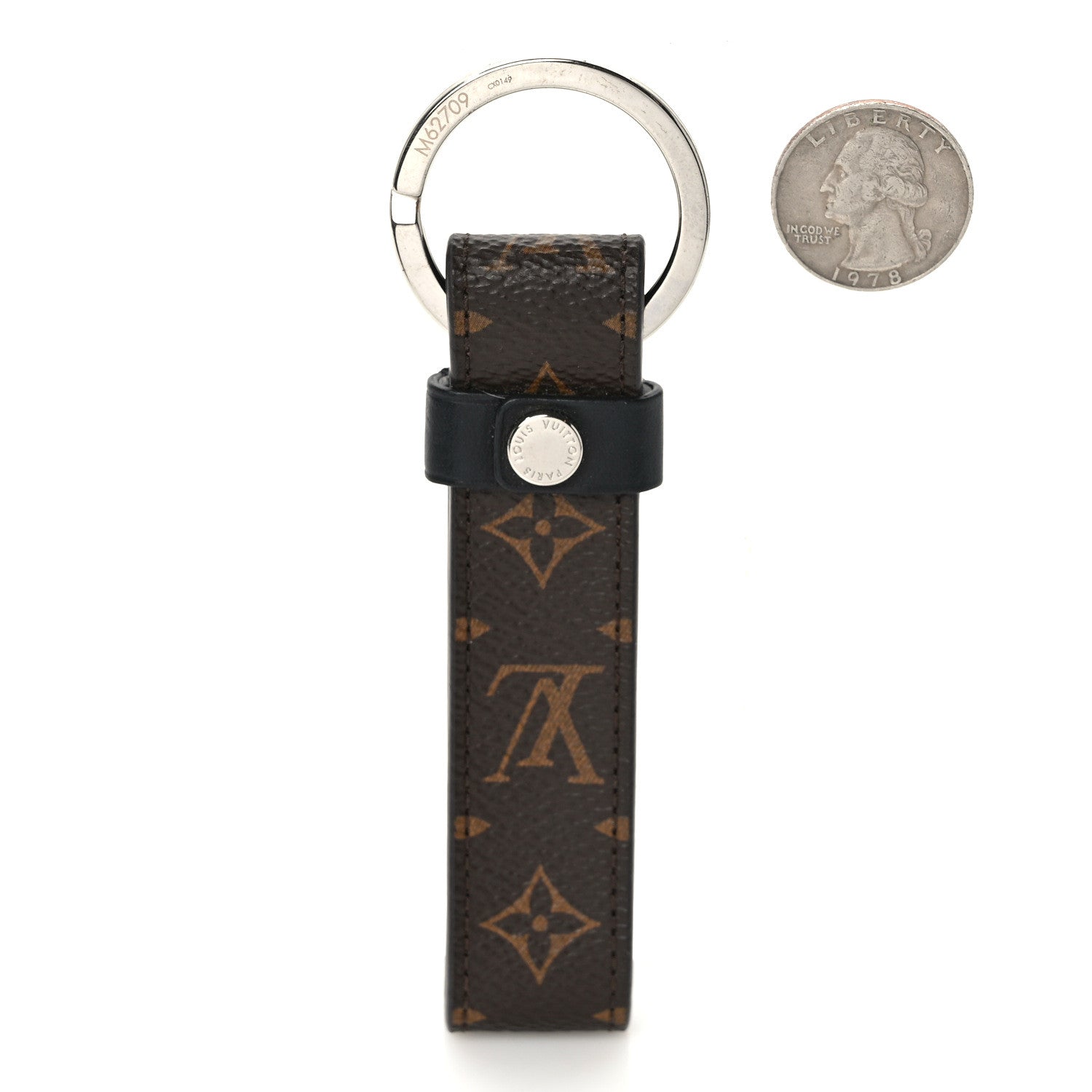 Louis Vuitton Monogram LV Dragonne Bag Charm Key Holder 2 of 3