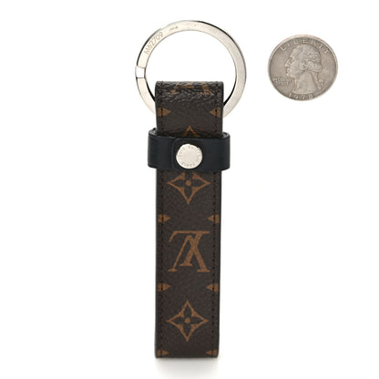 Louis Vuitton Monogram LV Dragonne Bag Charm Key Holder 2 of 3