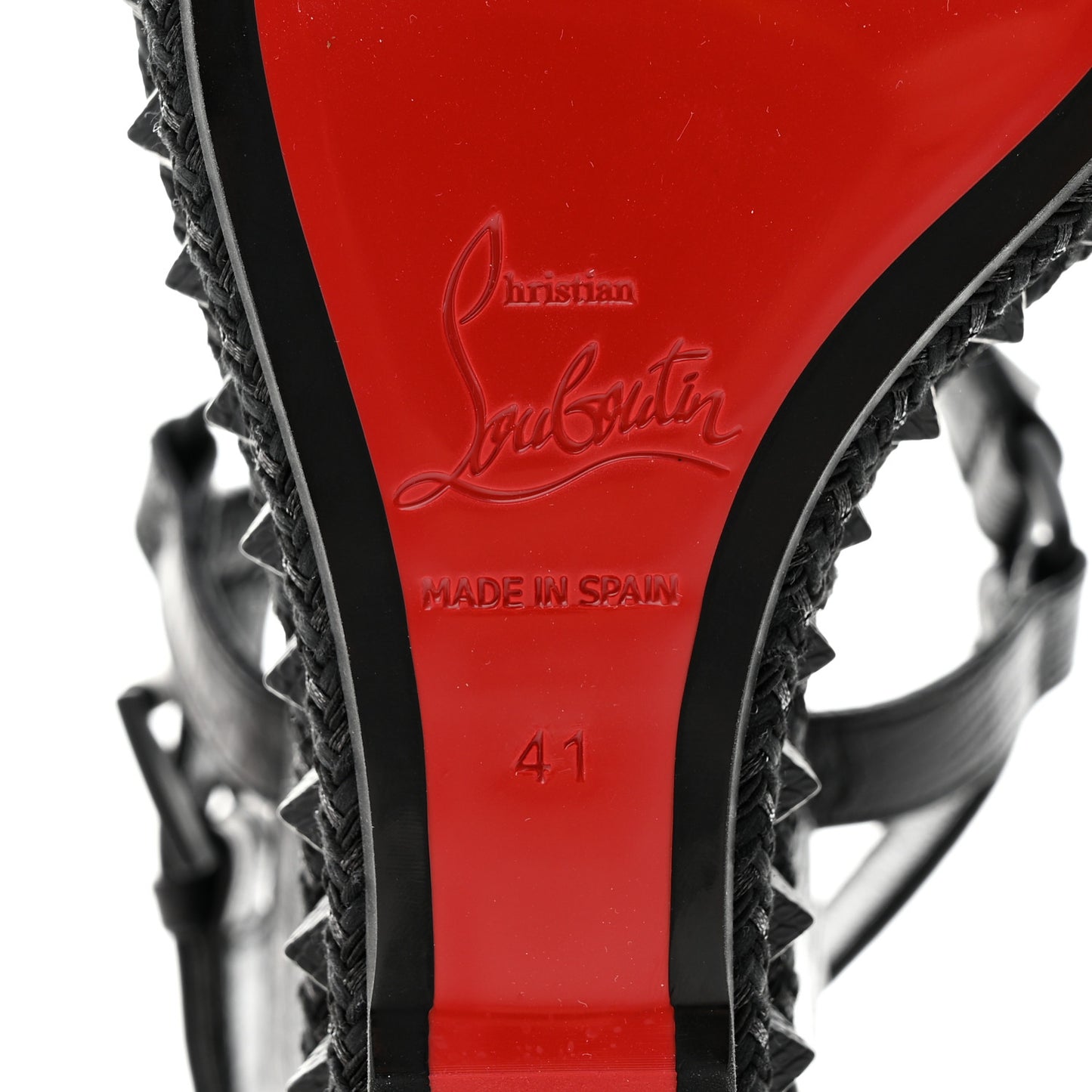 Calfskin Crocodile Embossed Pyraclou 110 Wedge Sandals 41 Black