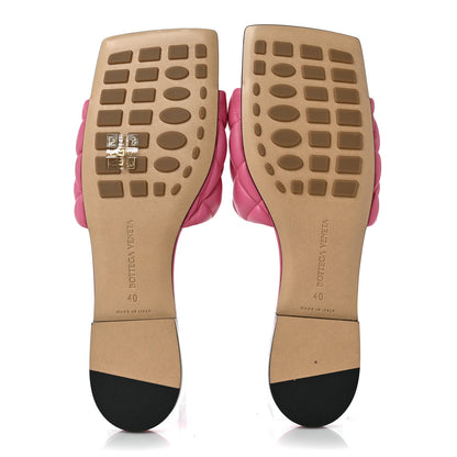Bottega Veneta Nappa Matelasse Padded Flat Sandals 40 Azalea 5 of 9