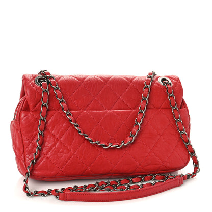 Chanel Sheepskin Quilted Medium Easy Flap Red 3 of 9
