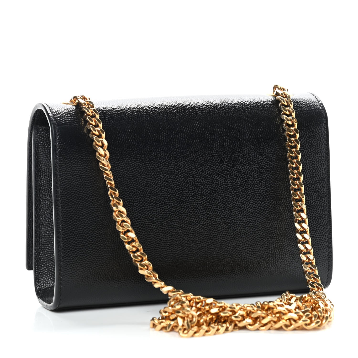 Saint Laurent Grain De Poudre Small Monogram Kate Satchel Black 3 of 10