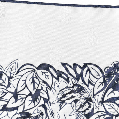 Hermes Silk Jungle Love Tattoo Scarf 90 Naturel Bleu Noir 5 of 6
